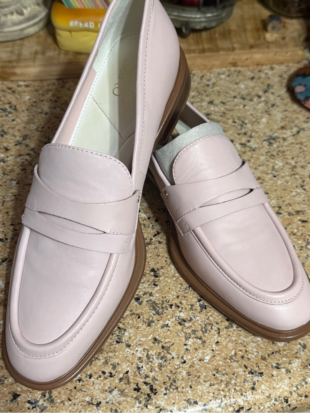 Beautiful loafers ~ brand new ! Soft pink in color